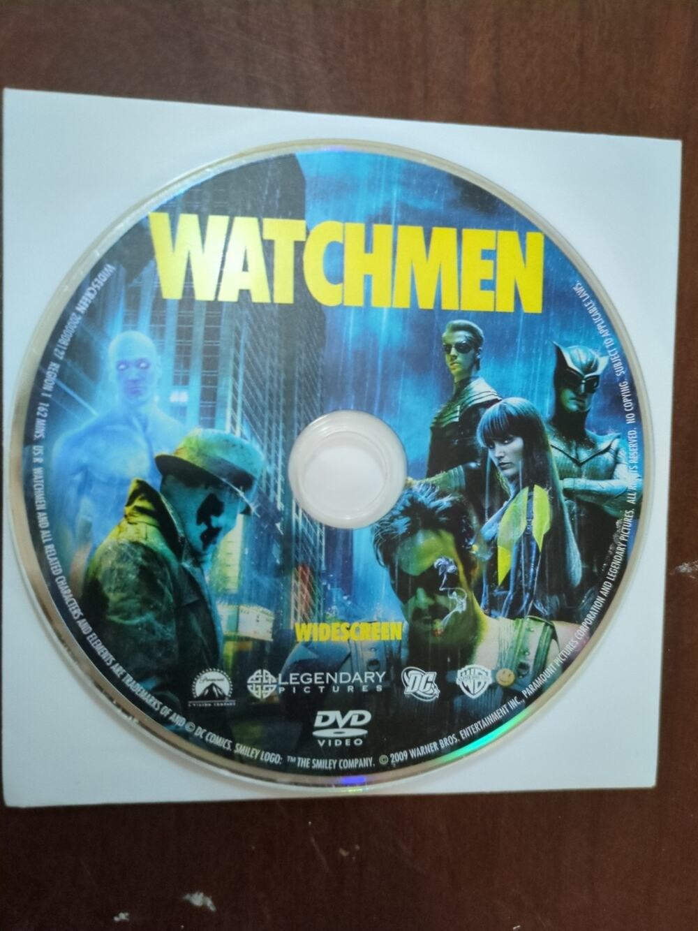 Watchmen (DVD disc only, 2009) zach snyder, malin akerman disc only